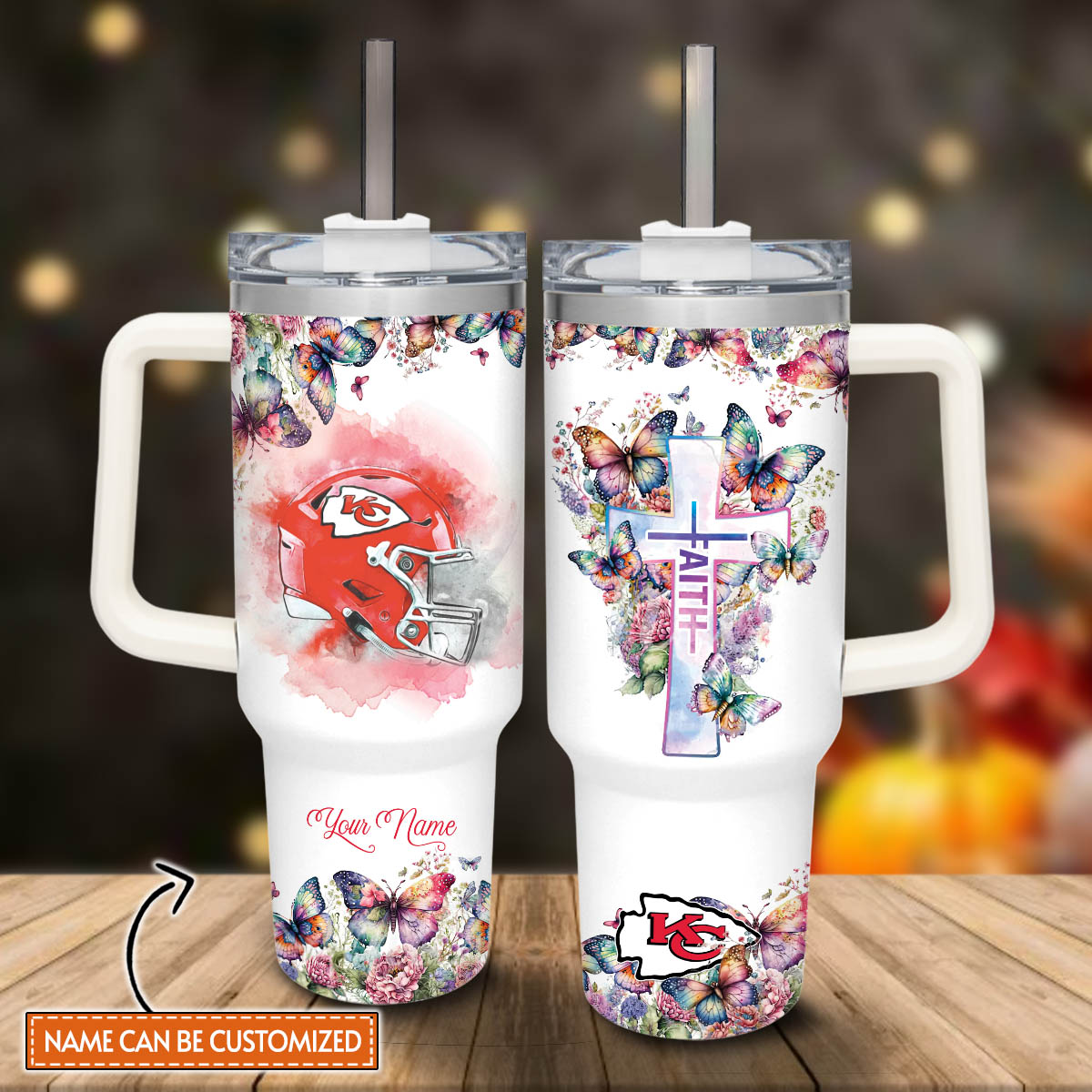 Kansas City Chiefs NFL Custom Stanley Cup 40 oz 30 oz Tumbler With HandleTVC2301814