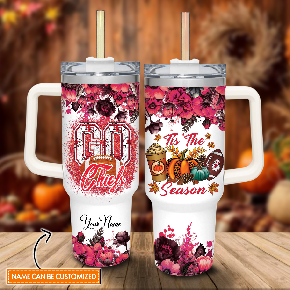 Kansas City Chiefs NFL Custom Stanley Cup 40 oz 30 oz Tumbler With HandleTVC2301815