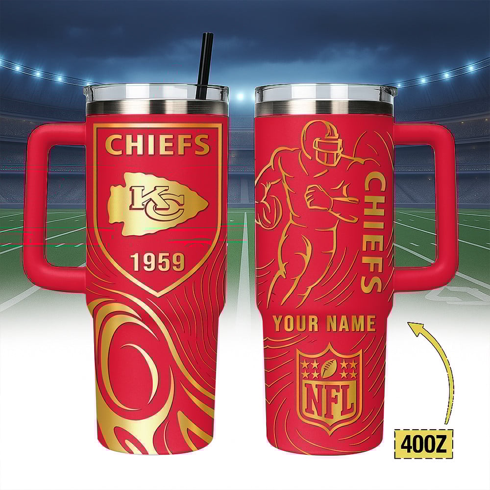 Kansas City Chiefs NFL Custom Stanley Cup 40 oz 30 oz Tumbler With HandleTVC230196