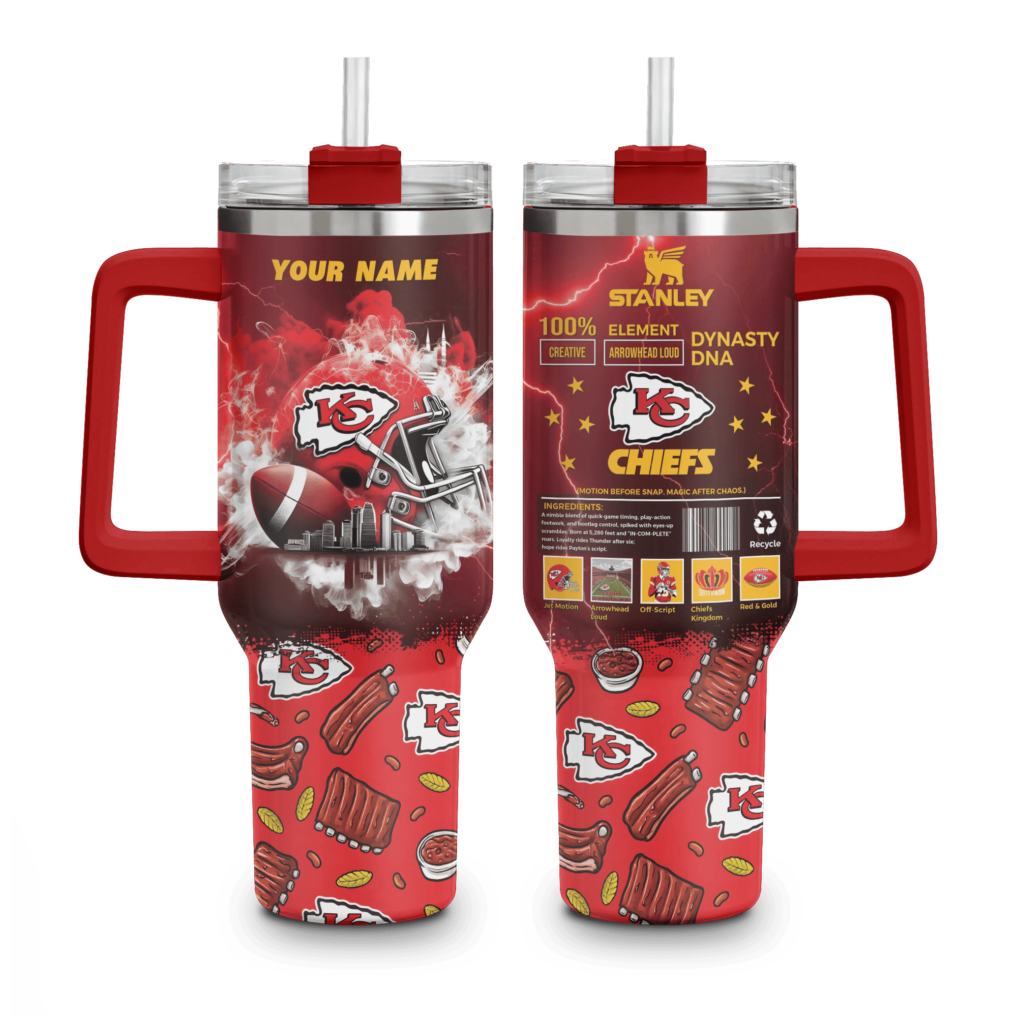 Kansas City Chiefs NFL Custom Stanley Cup 40 oz 30 oz Tumbler With HandleTVC230198 - Image 5