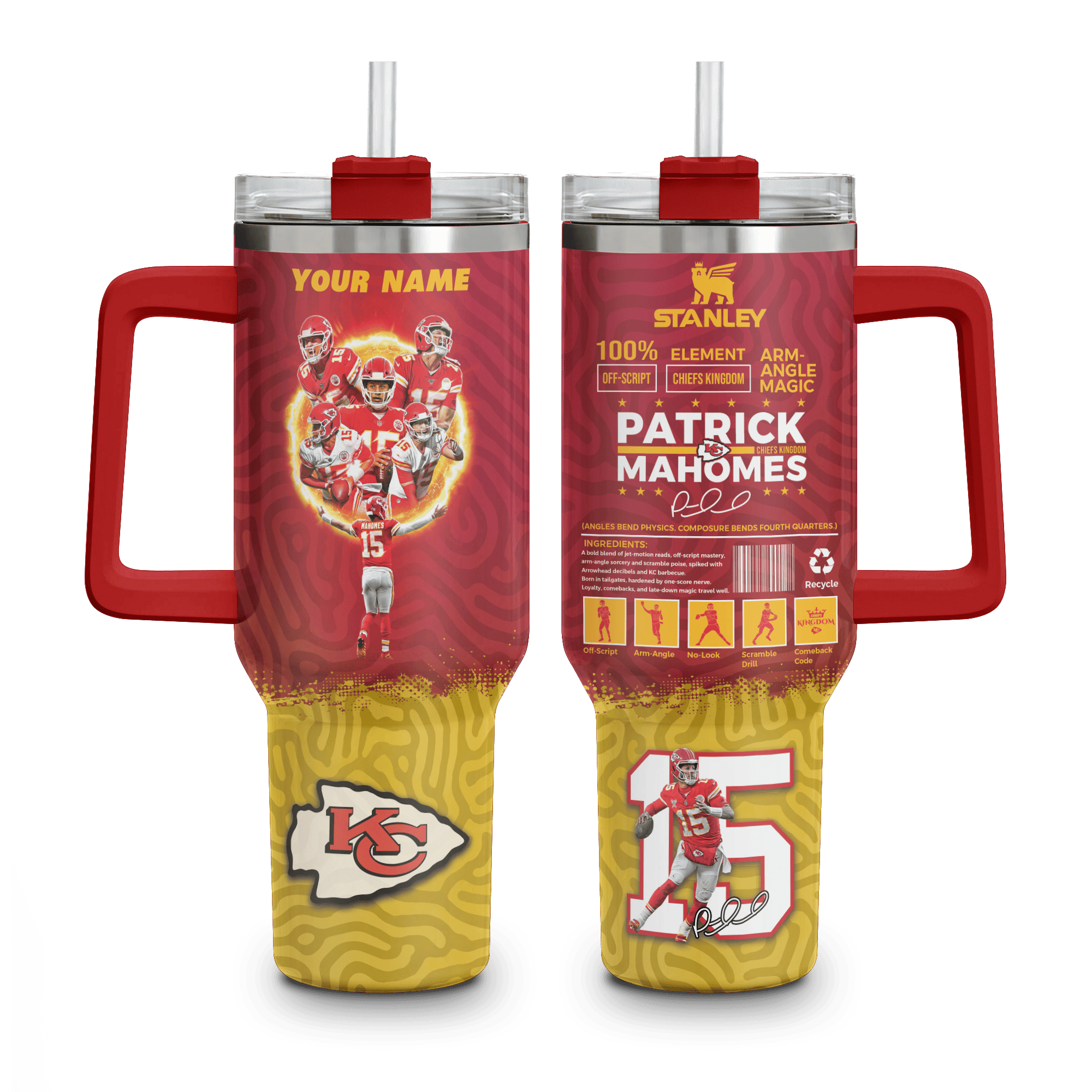 Kansas City Chiefs NFL Custom Stanley Cup 40 oz 30 oz Tumbler With HandleTVC230198 - Image 5