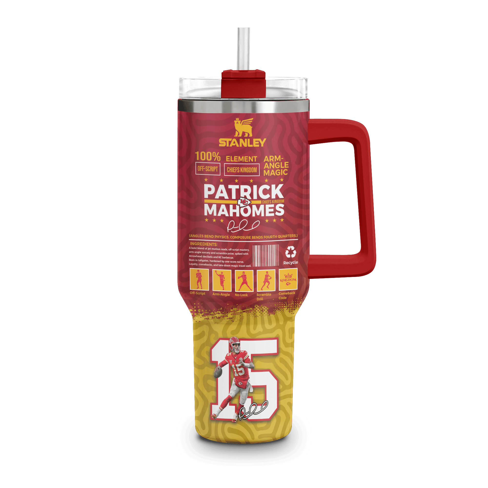 Kansas City Chiefs NFL Custom Stanley Cup 40 oz 30 oz Tumbler With HandleTVC230198 - Image 2