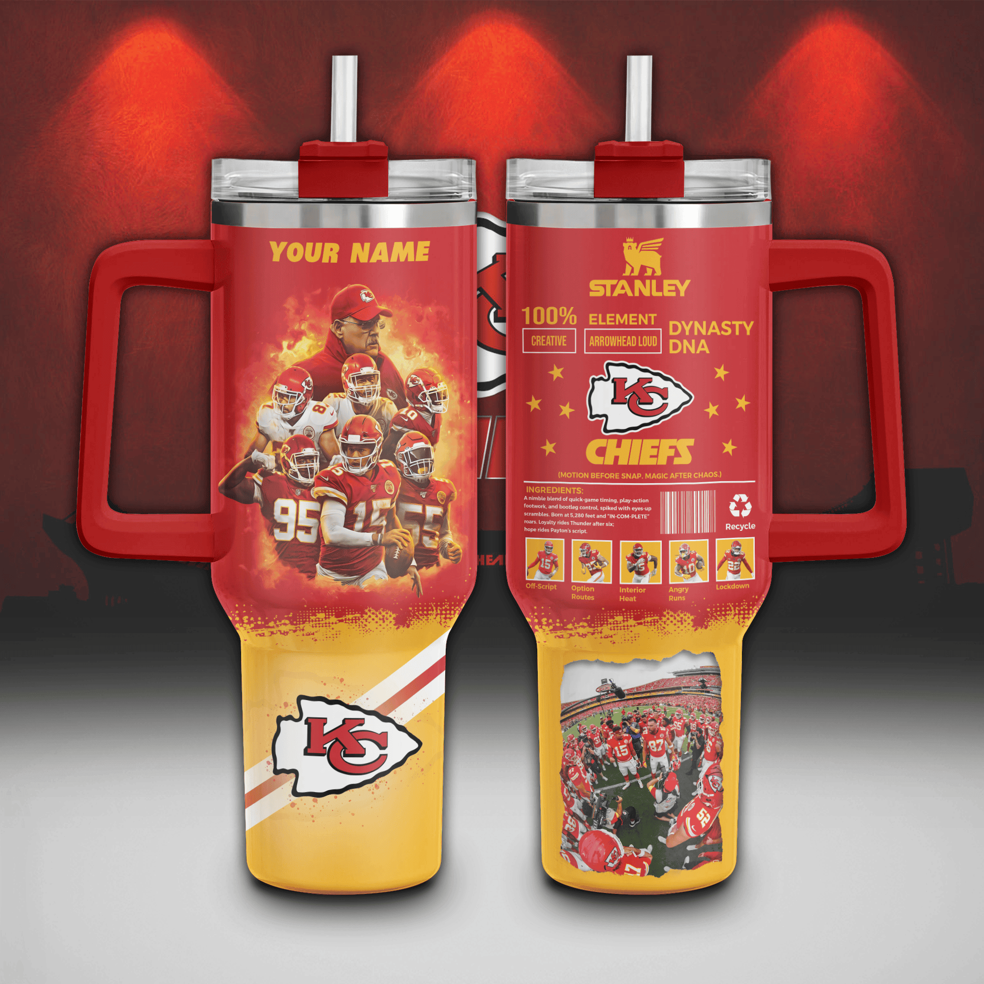 Kansas City Chiefs NFL Custom Stanley Cup 40 oz 30 oz Tumbler With HandleTVC230198
