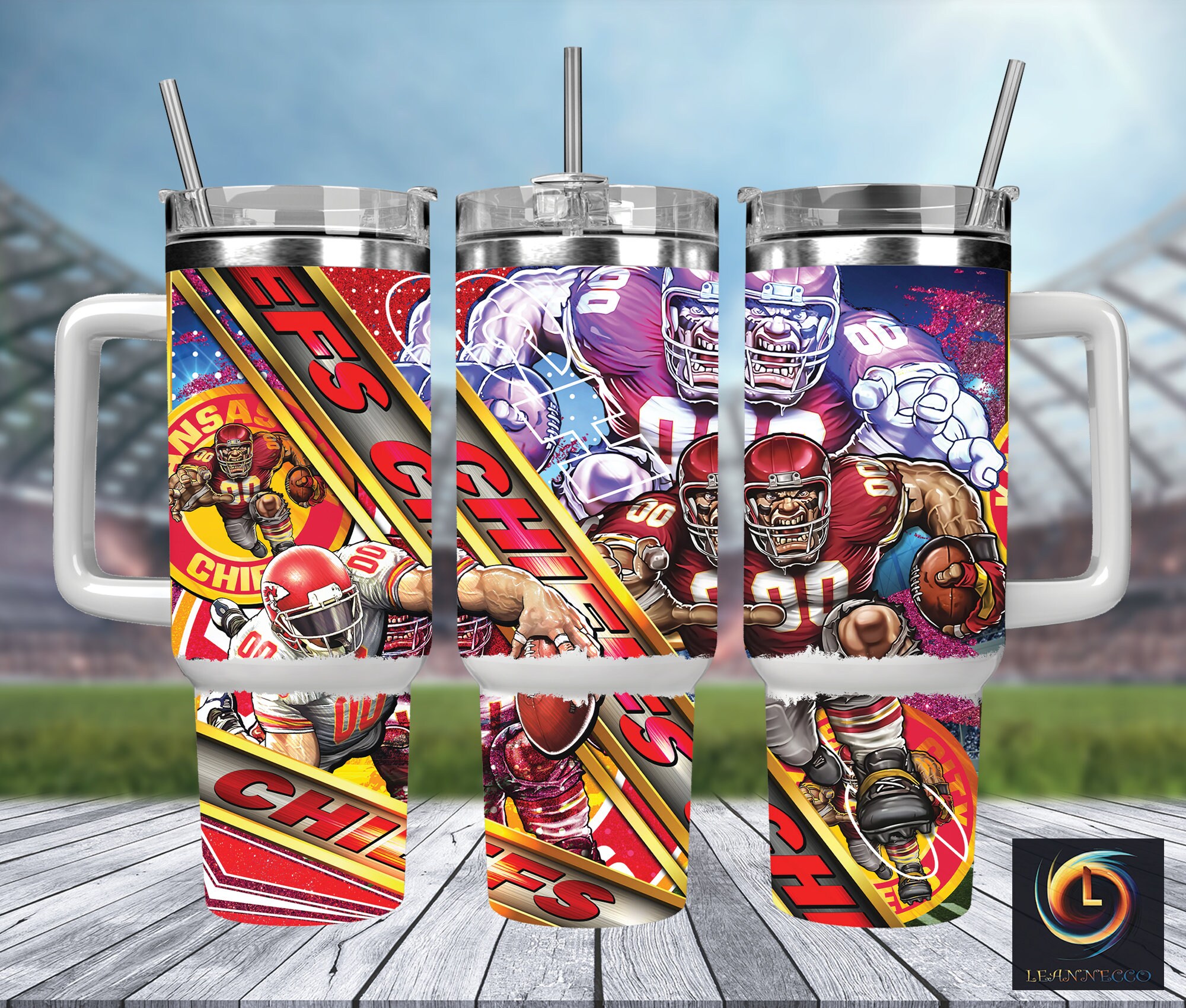 Kansas City Chiefs NFL Mascot Custom Stanley Cup 40 oz 30 oz Tumbler With HandleTVC2301986