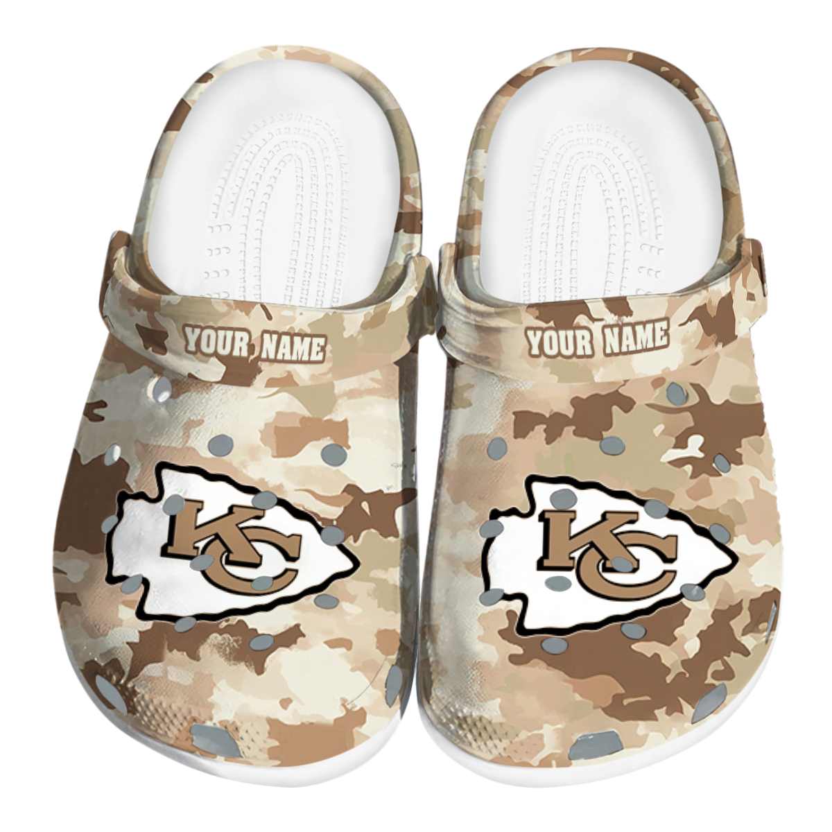 Kansas City Chiefs NFL Sport Crocs Crocband Clogs Shoes Comfortable For Men Women and Kids