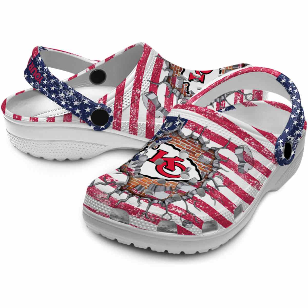 Kansas City Chiefs NFL Sport Crocs Crocband Clogs Shoes Comfortable For Men Women and Kids - Image 3
