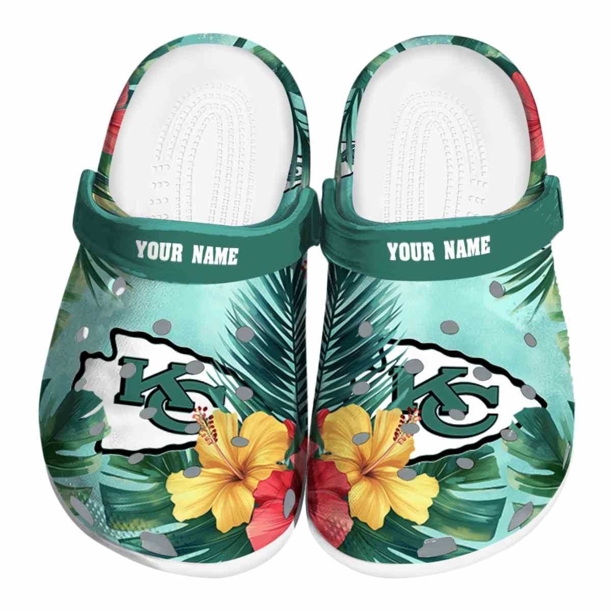 Kansas City Chiefs NFL Sport Crocs Crocband Clogs Shoes Comfortable For Men Women and Kids