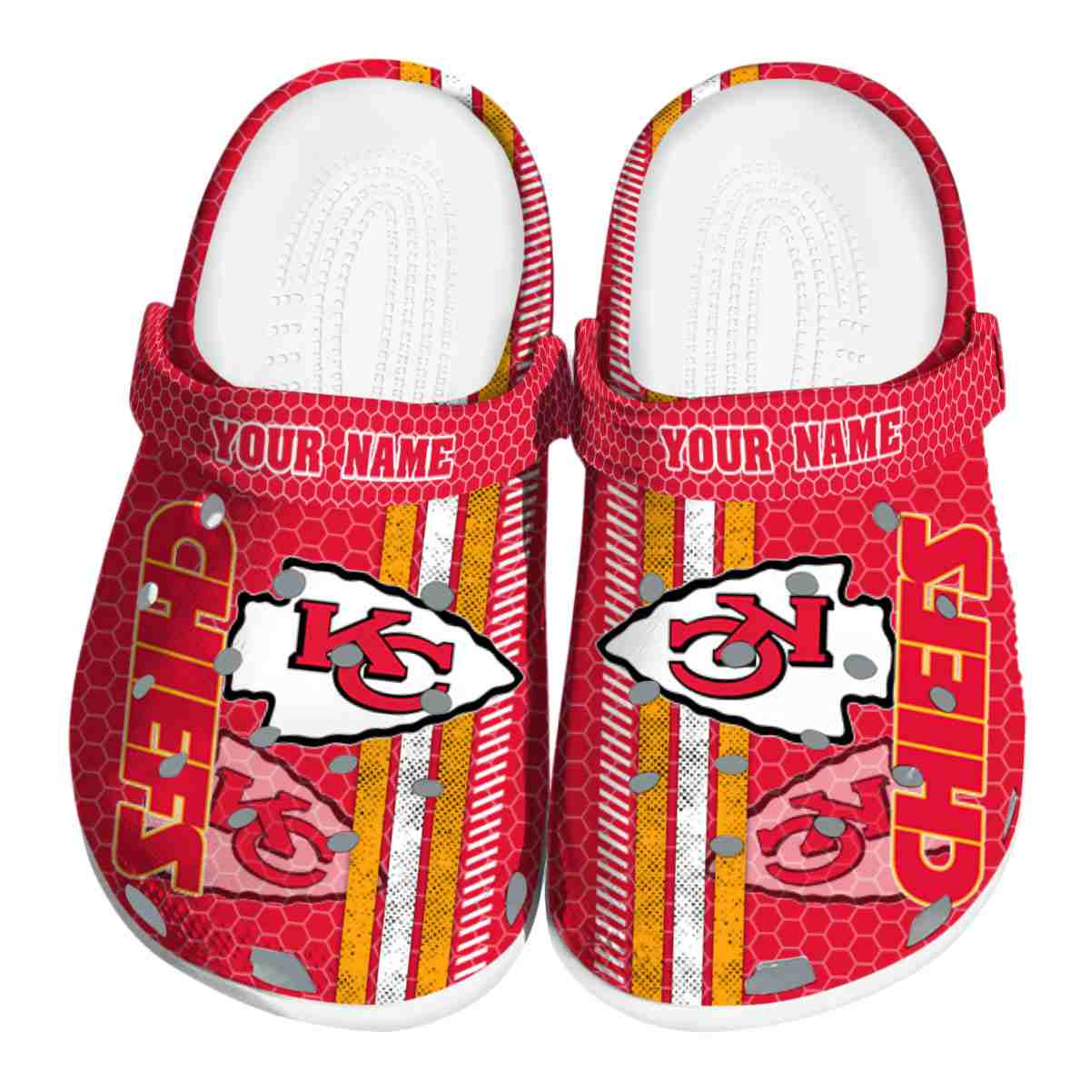 Kansas City Chiefs NFL Sport Crocs Crocband Clogs Shoes Comfortable For Men Women and Kids