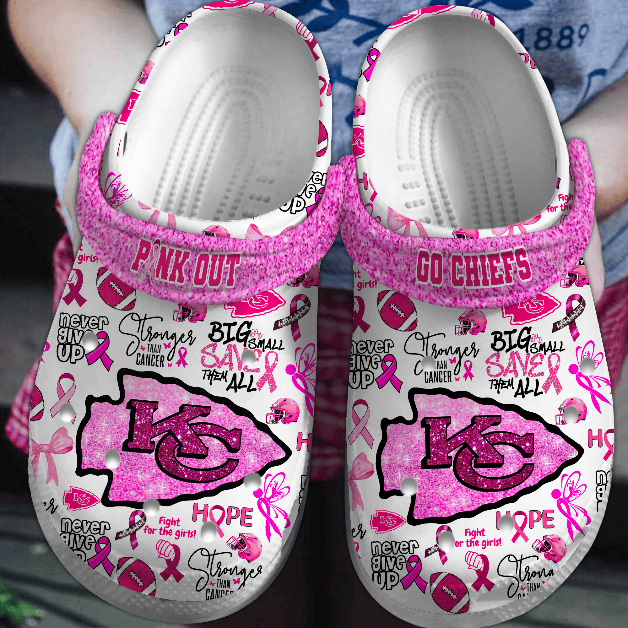 Kansas City Chiefs NFL Sport Crocs Crocband Clogs Shoes Comfortable For Men Women and Kids