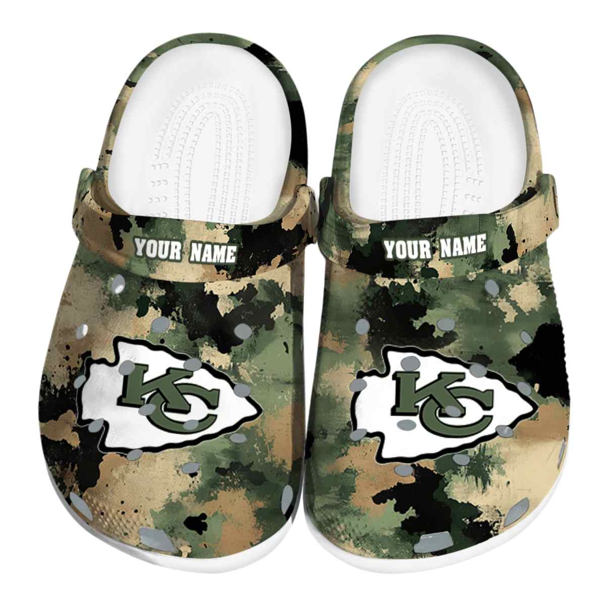 Kansas City Chiefs NFL Sport Crocs Crocband Clogs Shoes Comfortable For Men Women and Kids