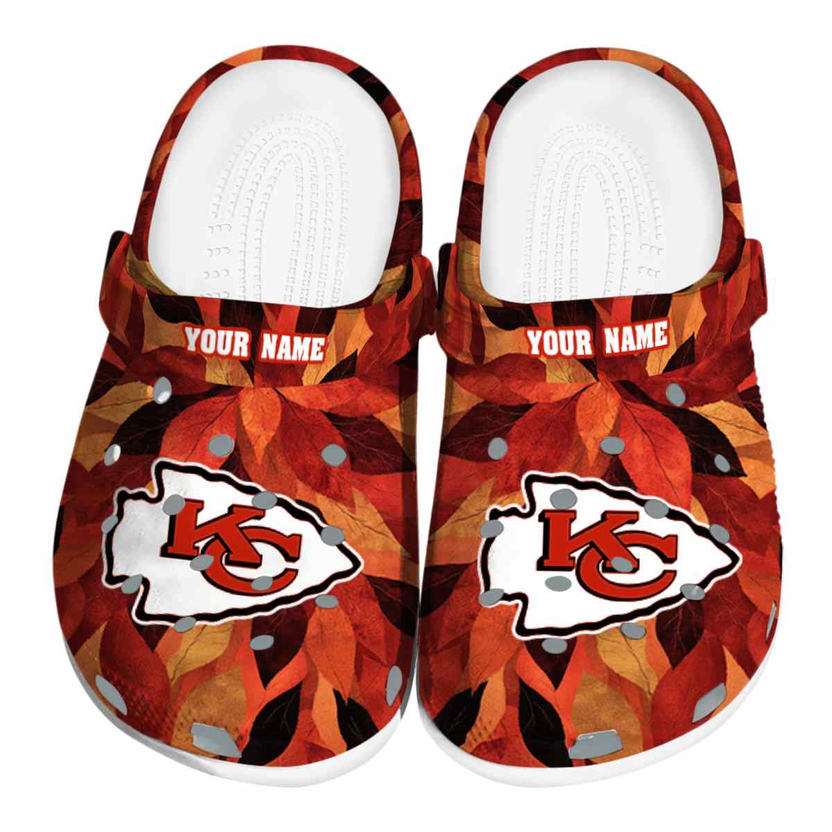 Kansas City Chiefs NFL Sport Crocs Crocband Clogs Shoes Comfortable For Men Women and Kids