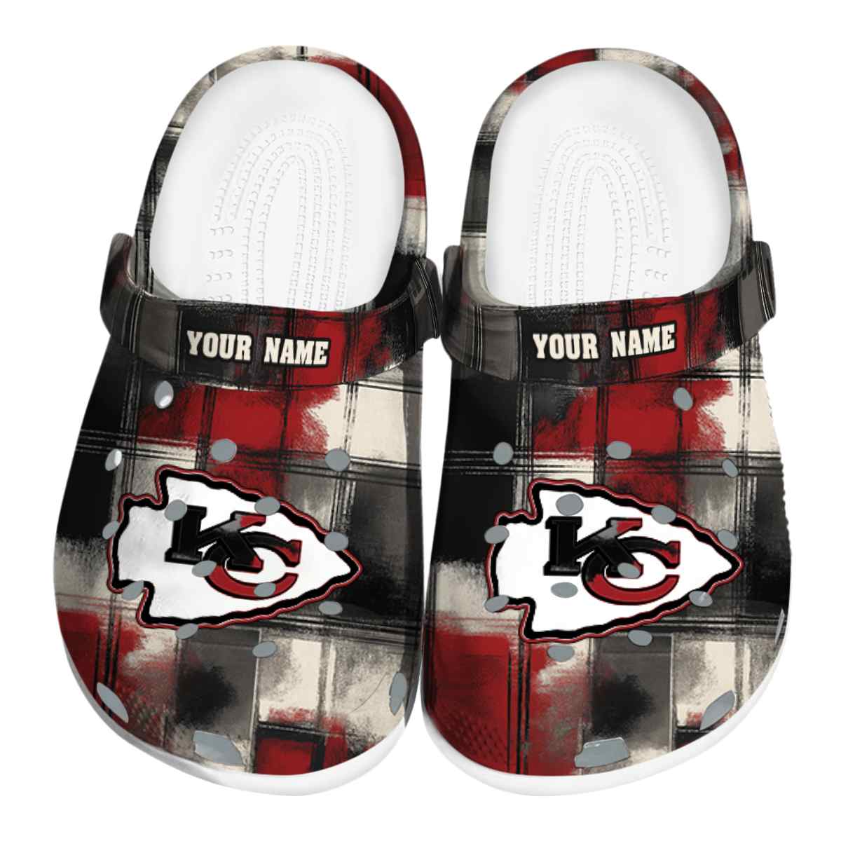 Kansas City Chiefs NFL Sport Crocs Crocband Clogs Shoes Comfortable For Men Women and Kids