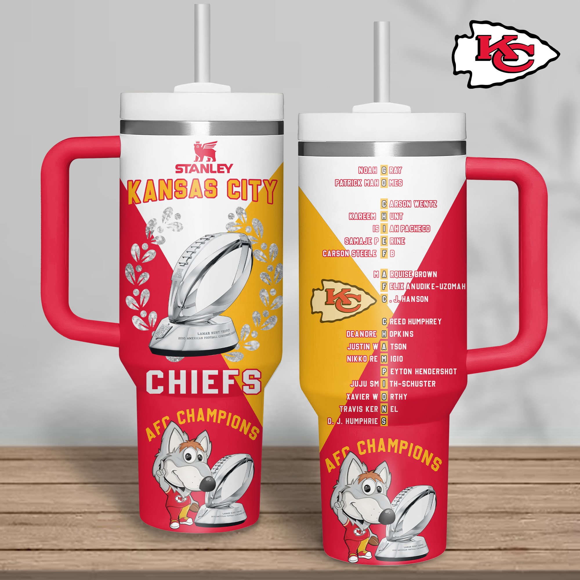 Kansas City Chiefs NFL Sports Custom Stanley Cup 40 oz 30 oz Tumbler With HandleTVC2301316
