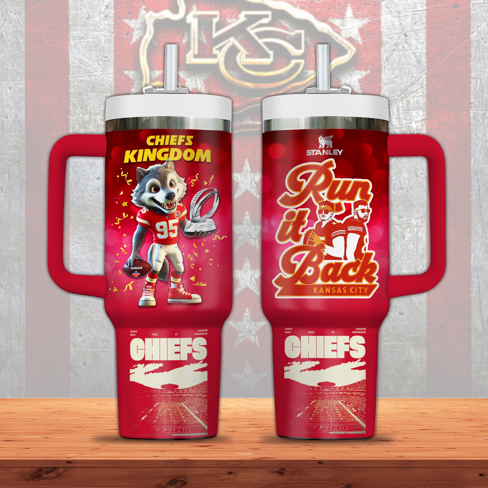 Kansas City Chiefs NFL Sports Custom Stanley Cup 40 oz 30 oz Tumbler With HandleTVC2301316