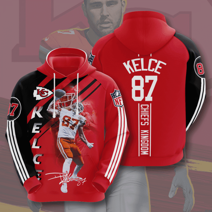 Kansas City Chiefs Travis Kelce 87 3D All Over Print Hoodie, Zip Hoodie