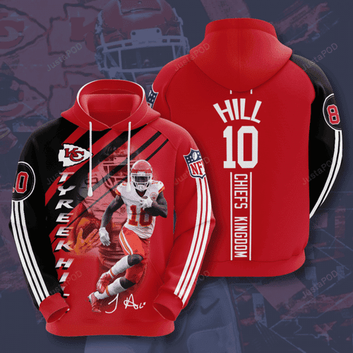 Kansas City Chiefs Tyreek Hill 3D All Over Print Hoodie, Zip Hoodie