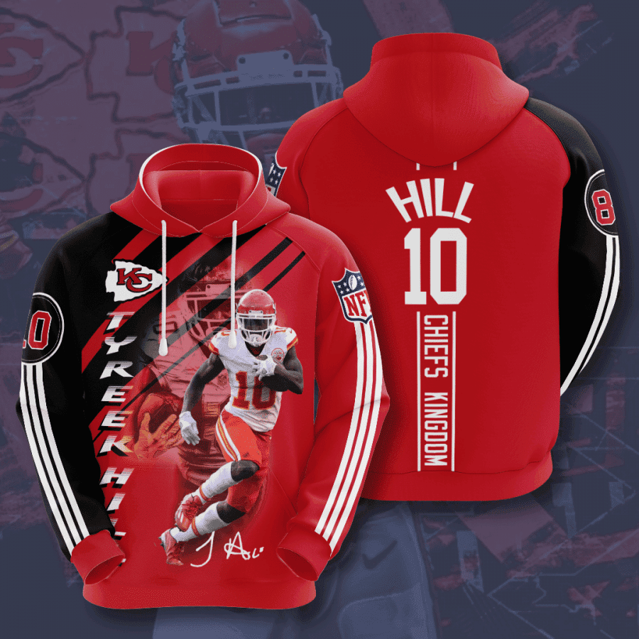 Kansas City Chiefs Tyreek Hill 3D All Over Print Hoodie, Zip Hoodie