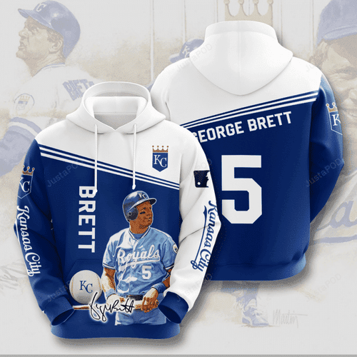 KANSAS CITY ROYALS George Brett 3D All Over Print Hoodie, Zip Hoodie