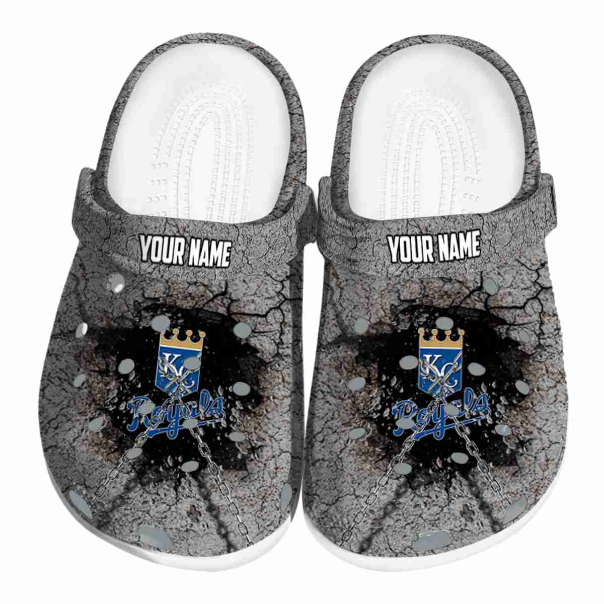 Kansas City Royals MLB Sport Crocs Crocband Clogs Shoes Comfortable For Men Women and Kids