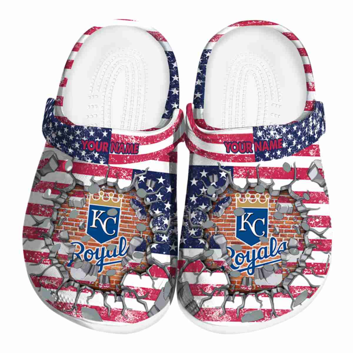 Kansas City Royals MLB Sport Crocs Crocband Clogs Shoes Comfortable For Men Women and Kids