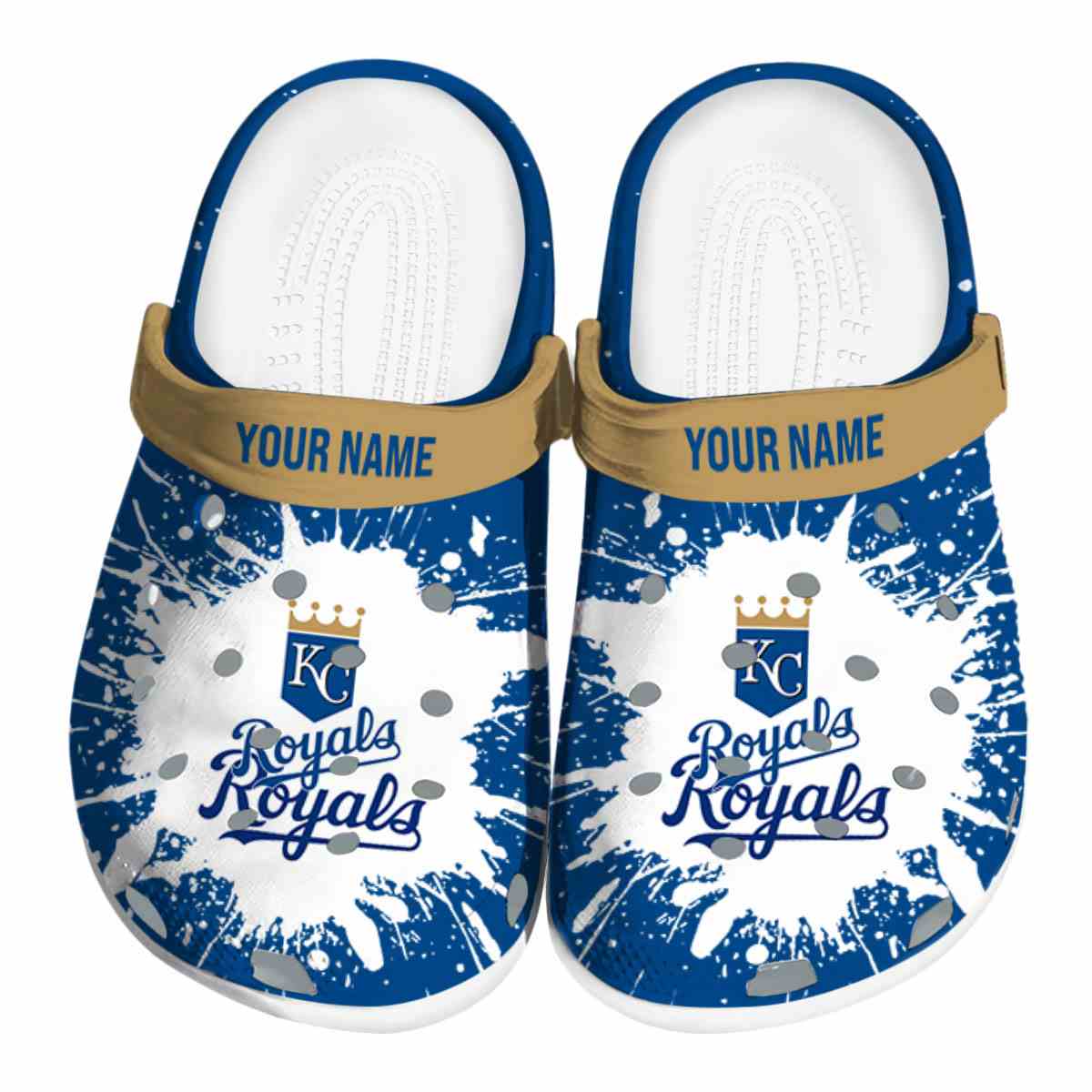 Kansas City Royals MLB Sport Crocs Crocband Clogs Shoes Comfortable For Men Women and Kids
