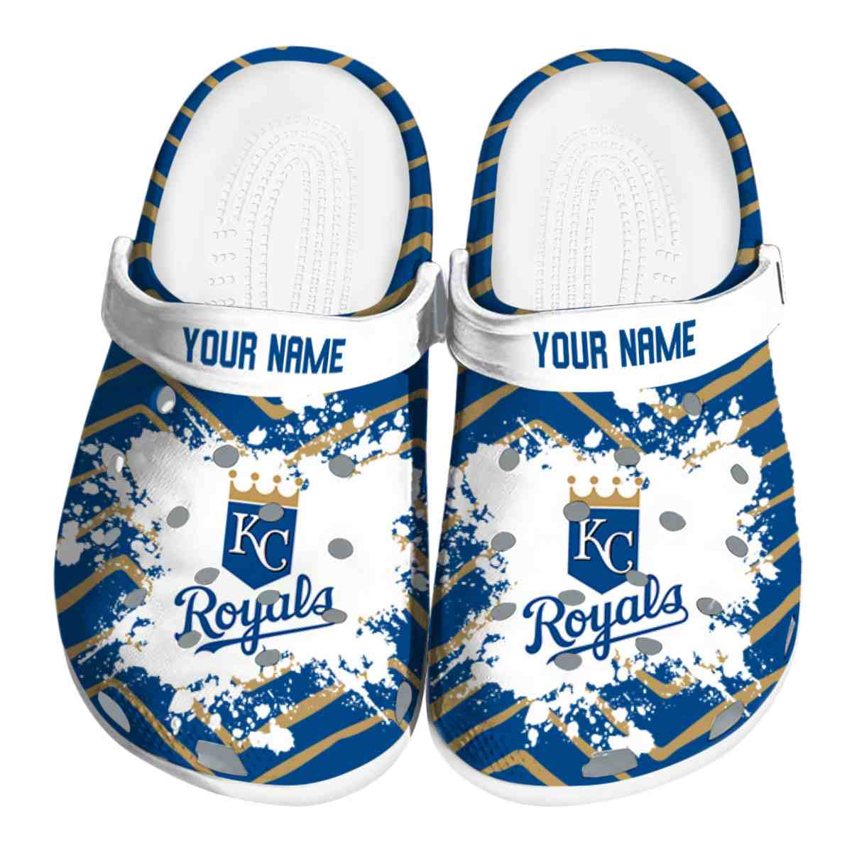 Kansas City Royals MLB Sport Crocs Crocband Clogs Shoes Comfortable For Men Women and Kids
