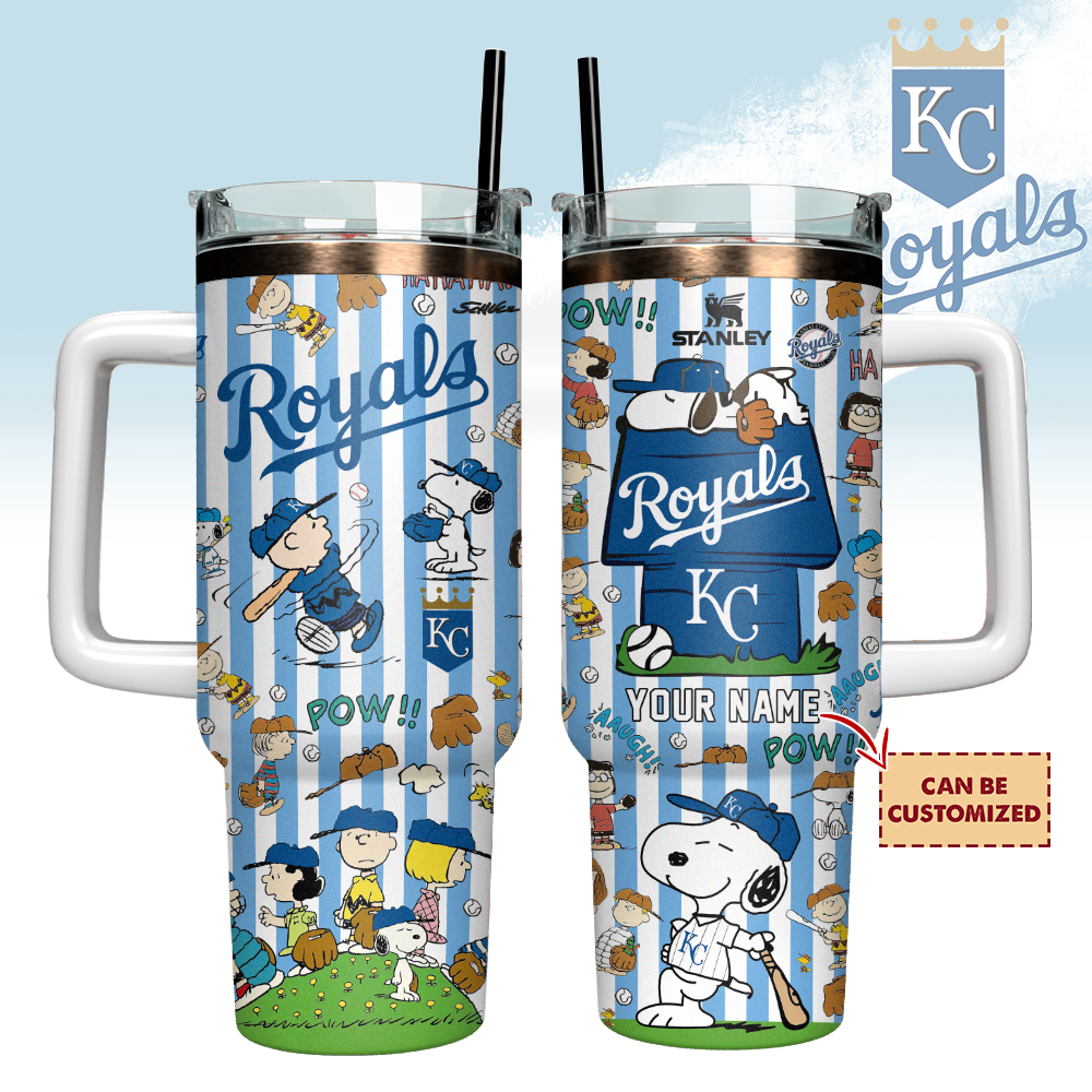 Kansas City Royals x Peanuts Custom Stanley Cup 40 oz 30 oz Tumbler With HandleTVC2301127
