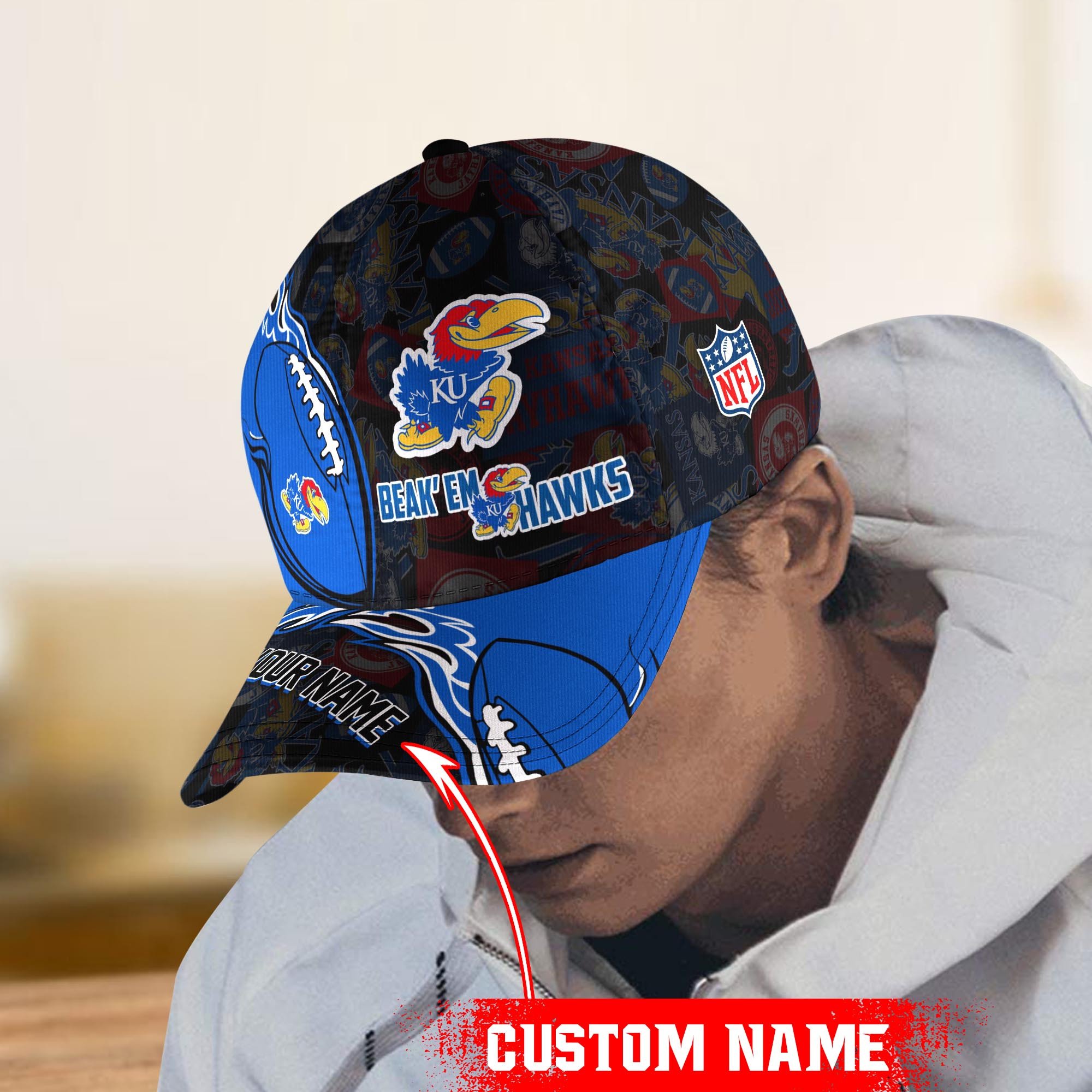 Kansas Jayhawks Classic Cap Trucker Hats Custom Hats Gifts For Men & Women