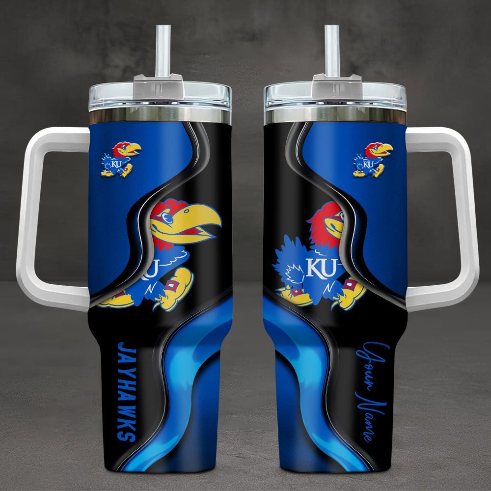 Kansas Jayhawks NCAA Custom Stanley Cup 40 oz 30 oz Tumbler With HandleTVC2301106