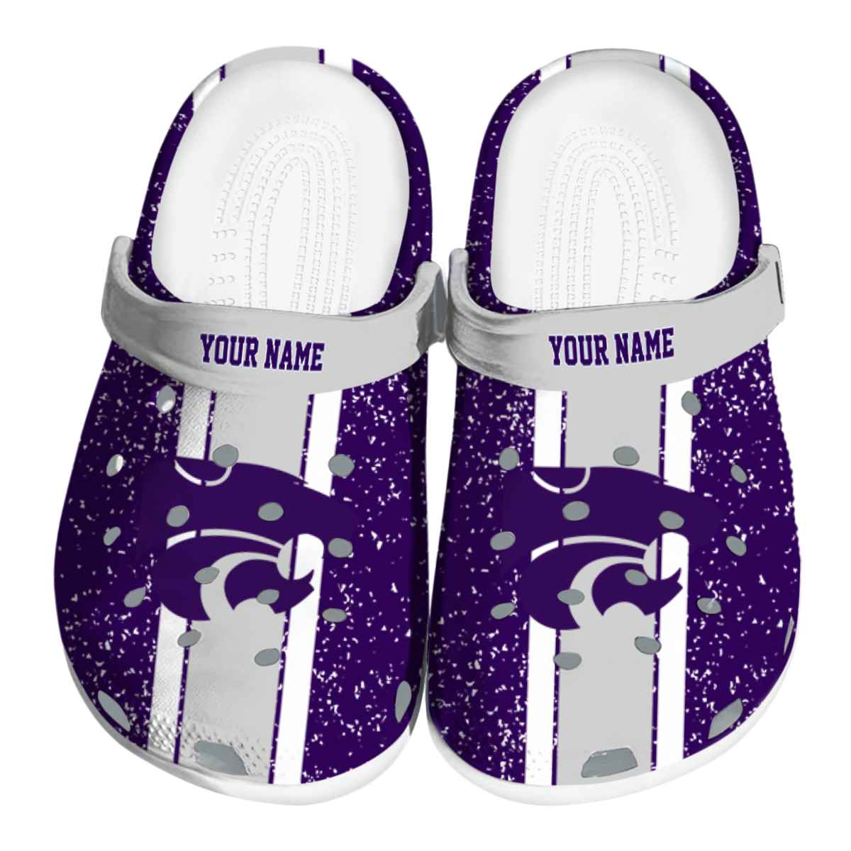 Kansas State Wildcats NCAA Sport Crocs Crocband Clogs Shoes Comfortable For Men Women and Kids