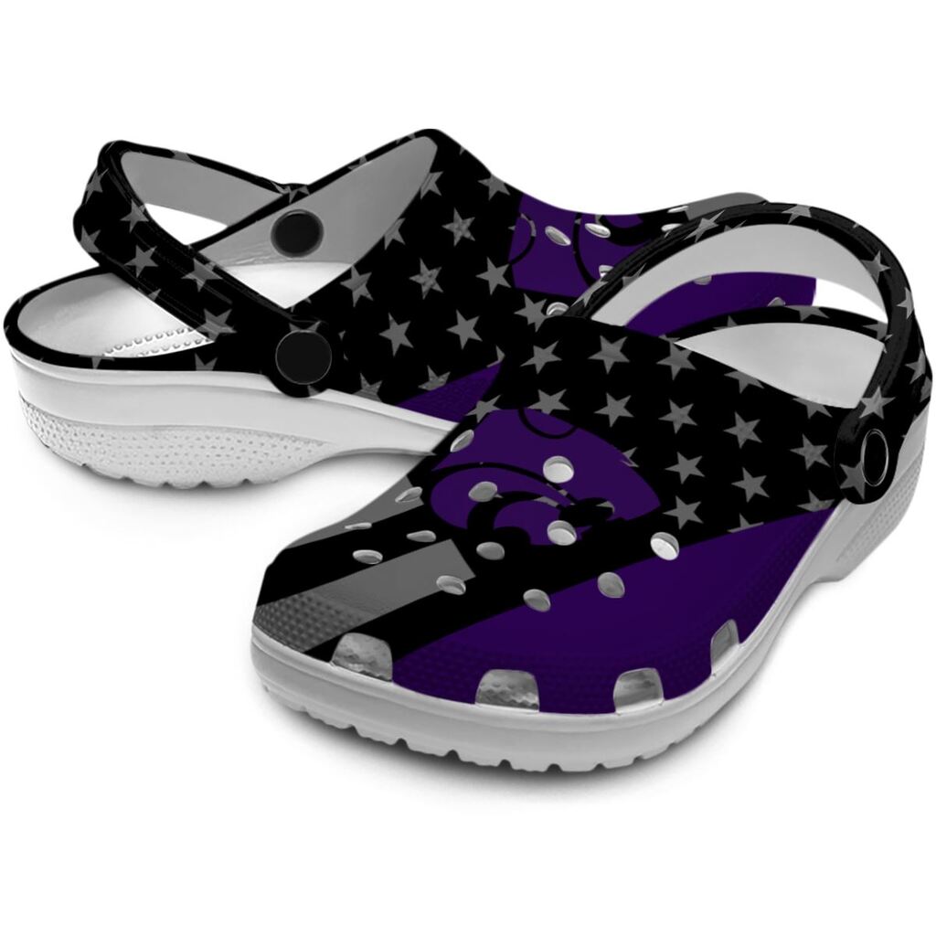 Kansas State Wildcats Stellar Stripes Theme ClogTVC1801779 - Image 3