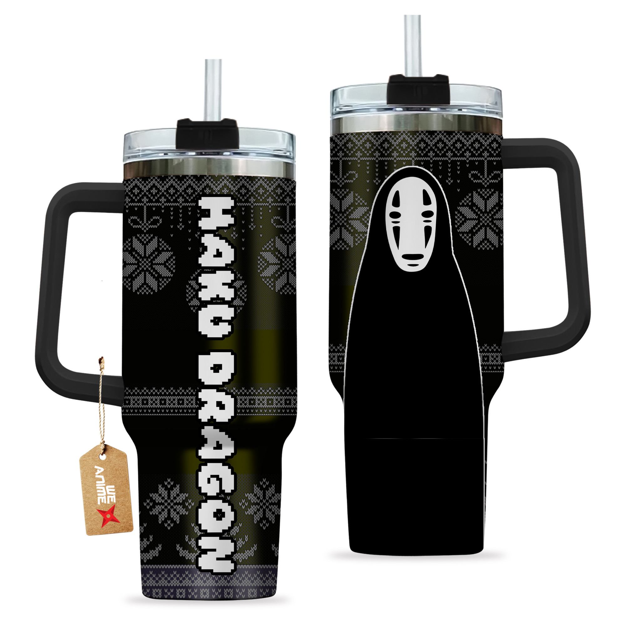 Kaonashi Spirited Away Anime Custom Stanley Cup 40 oz 30 oz Tumbler With HandleTVC2301166 - Image 2