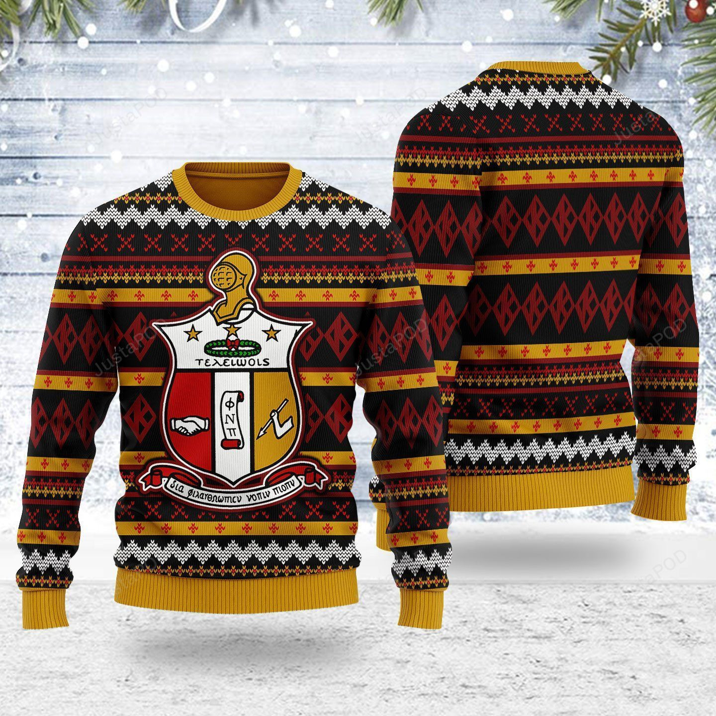 Kappa Alpha Psi Ugly Christmas Sweater Adult 3D Funny Matching for family
