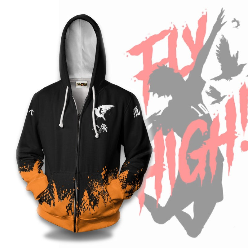Karasuno Fly High 3D All Over Print Hoodie, Zip Hoodie