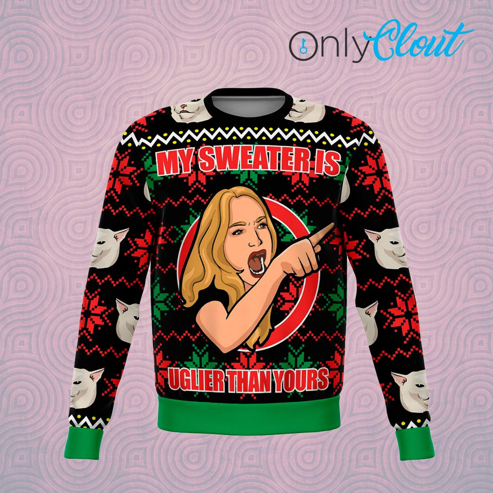 Karen Funny Ugly Christmas Sweater Adult 3D Funny Matching for family