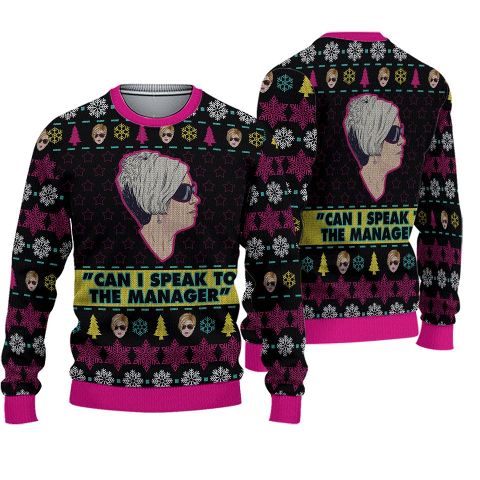 Karen Talks to Manager Meme Christmas Ugly Sweater