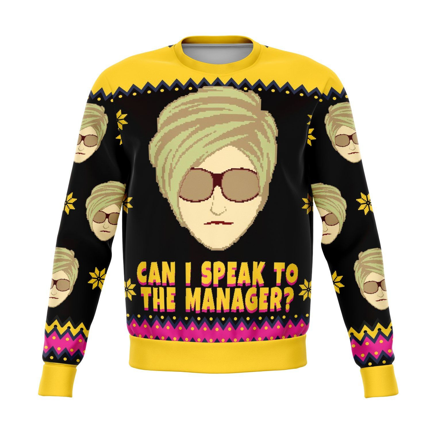 Karen Talks To Manager Ugly Christmas Sweater Adult 3D Funny Matching for family