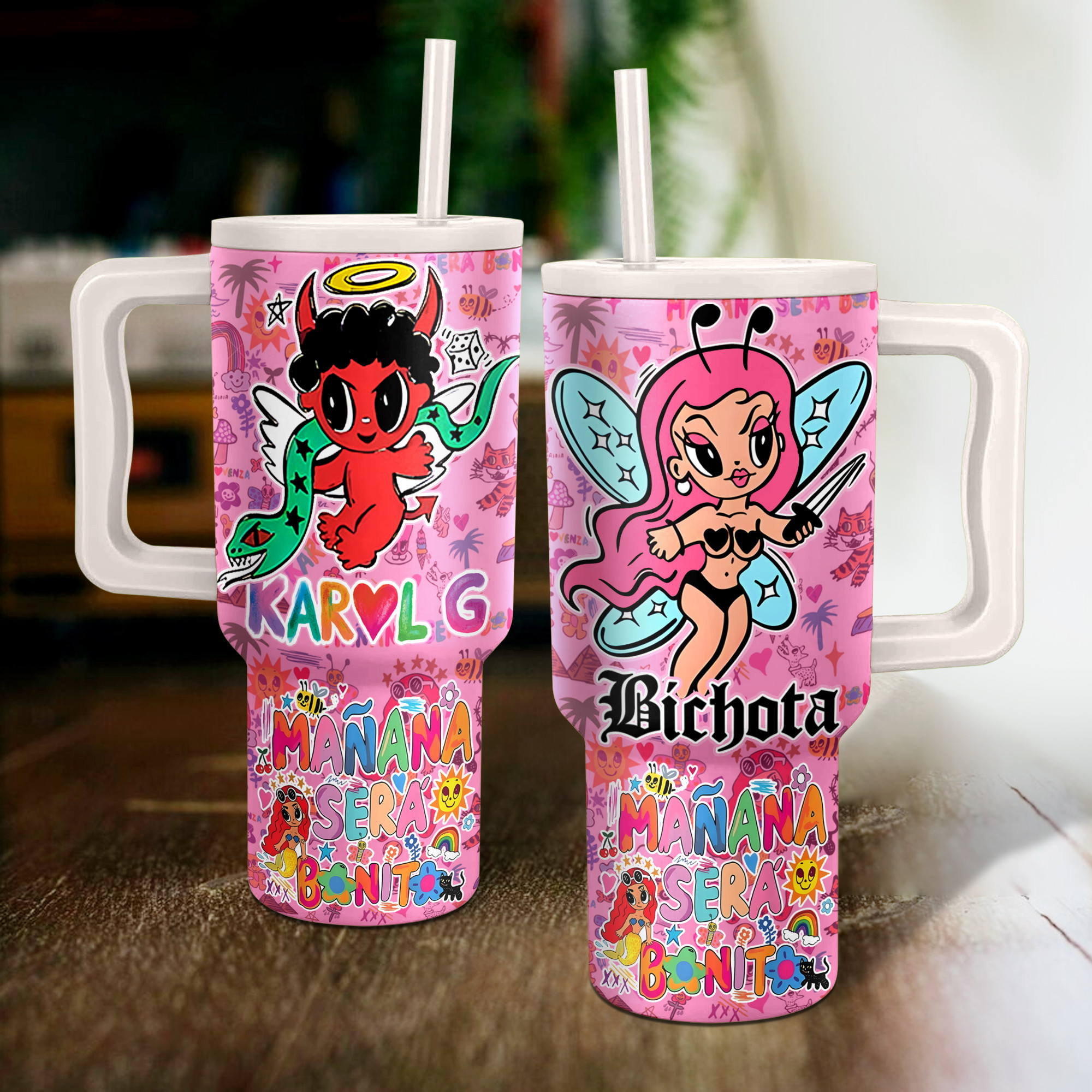 Karol G Bichota Music Custom Stanley Cup 40 oz 30 oz Tumbler With HandleTVC2301151