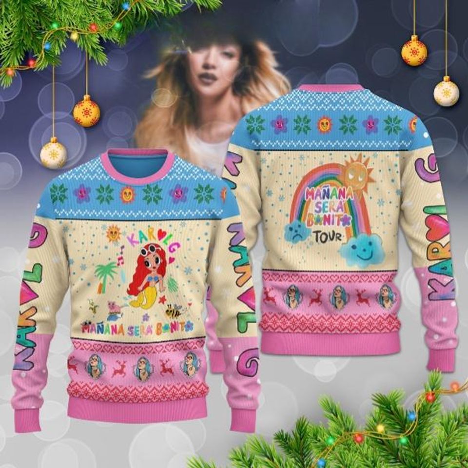Karol G Manana Sera Bonito Tour Ugly Sweater, Funny Karol G Bichota Shirt