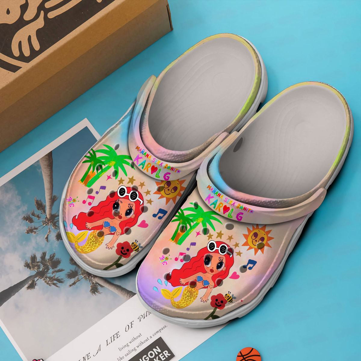 Karol G Music Crocs Crocband Clogs Shoes Comfortable For Men Women and Kids - Image 3