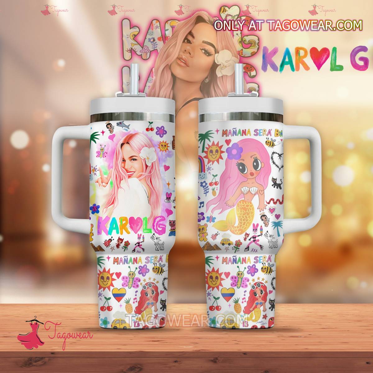 Karol G Music Custom Stanley Cup 40 oz 30 oz Tumbler With HandleTVC230102