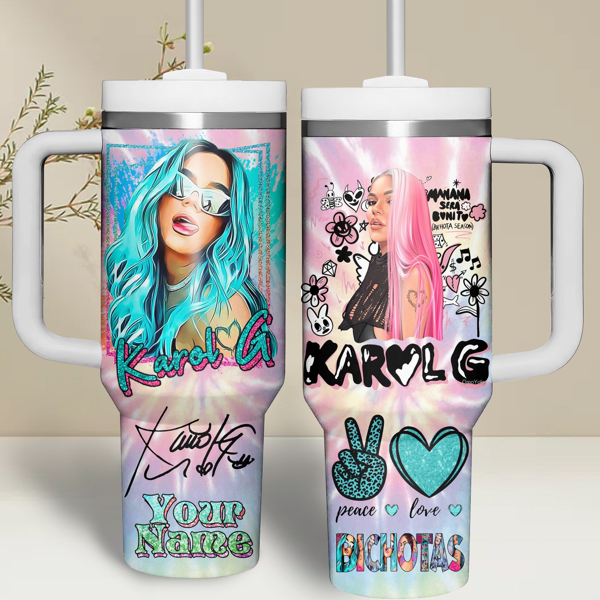 Karol G Music Custom Stanley Cup 40 oz 30 oz Tumbler With HandleTVC2301262