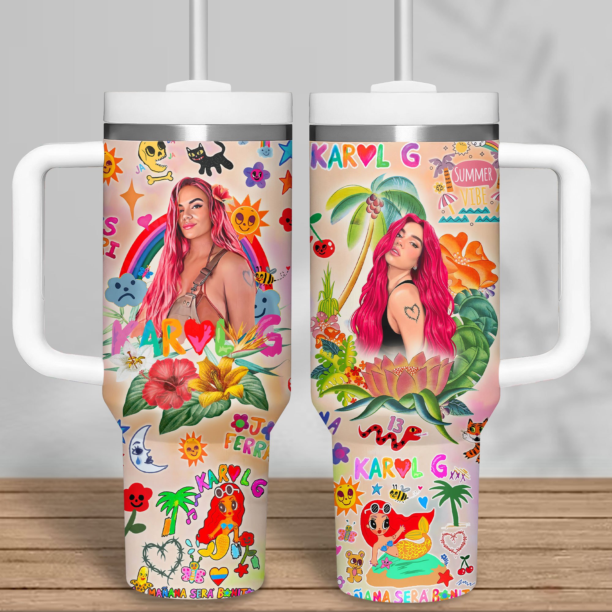 Karol G Music Custom Stanley Cup 40 oz 30 oz Tumbler With HandleTVC2301515