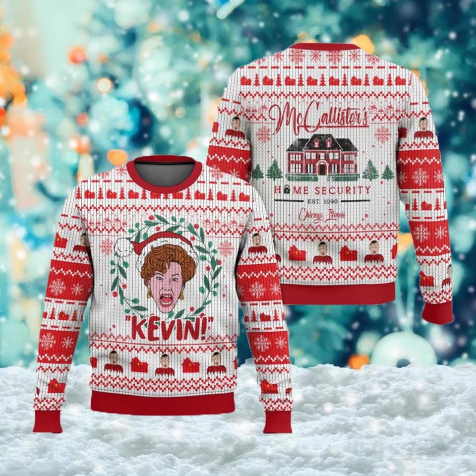 Kate McCallister Sweater, Kevin McCallister Ugly Sweater, Kevin Mom Screaming Ugly - Image 2