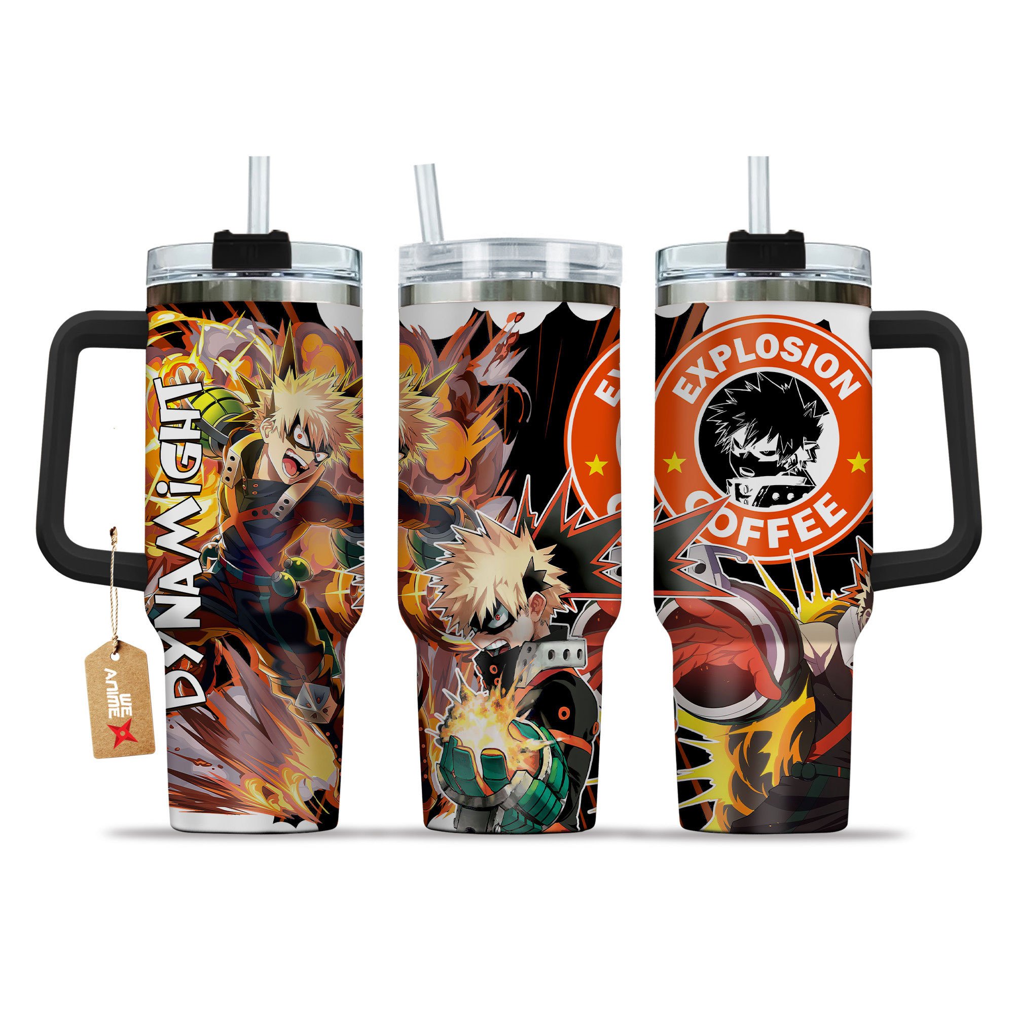 Katsuki Bakugo (Dynamight) My Hero Academia Anime Custom Stanley Cup 40 oz 30 oz Tumbler With HandleTVC2301153