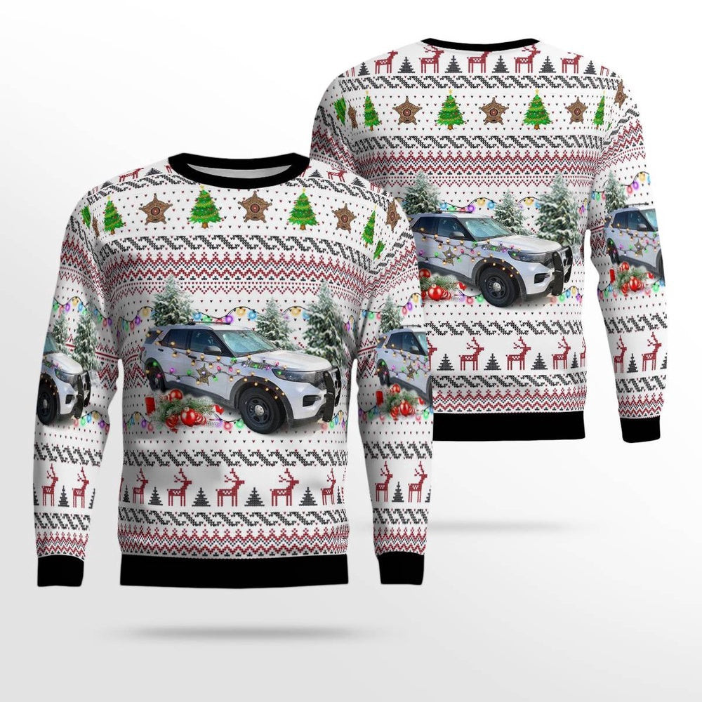 Kaufman Texas Kaufman County Sheriff Office Christmas AOP Ugly Sweater Xmas Unisex Sweater Christmas Gifts For Men Women