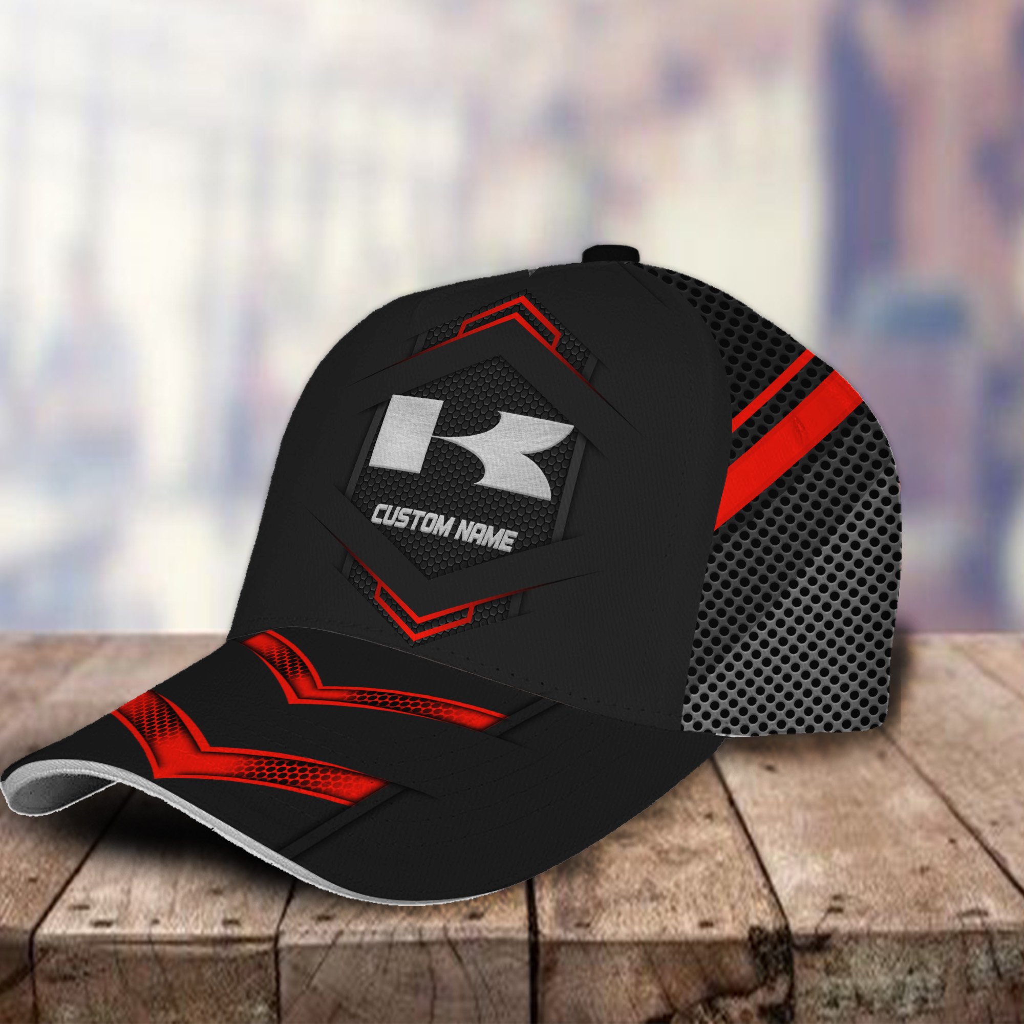Kawasaki 3D Classic Cap Logo Personalized Name Trucker Hats Custom Hats Gifts For Men & Women