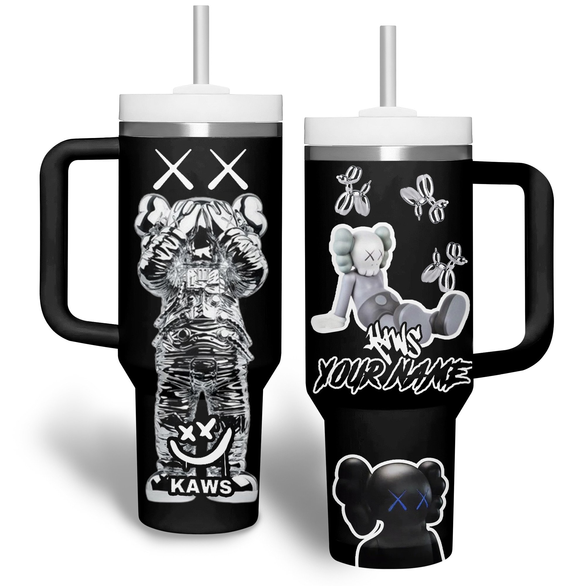 Kaws Cartoon Custom Stanley Cup 40 oz 30 oz Tumbler With HandleTVC2301687