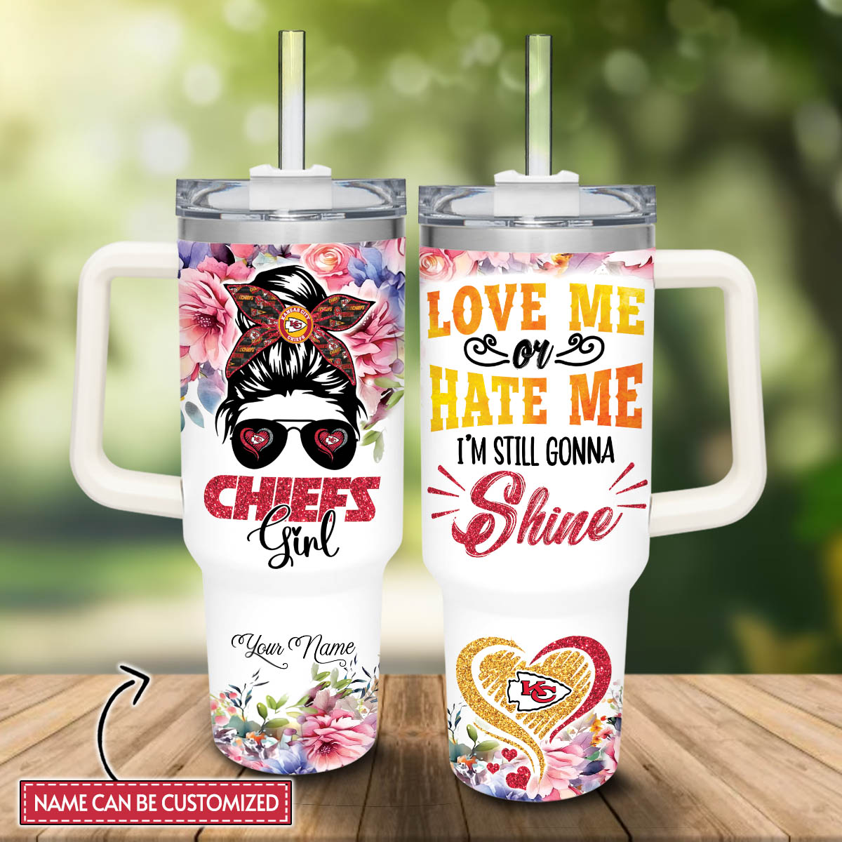 KCC Girl Kansas City Chiefs NFL Custom Stanley Cup 40 oz 30 oz Tumbler With HandleTVC2301809