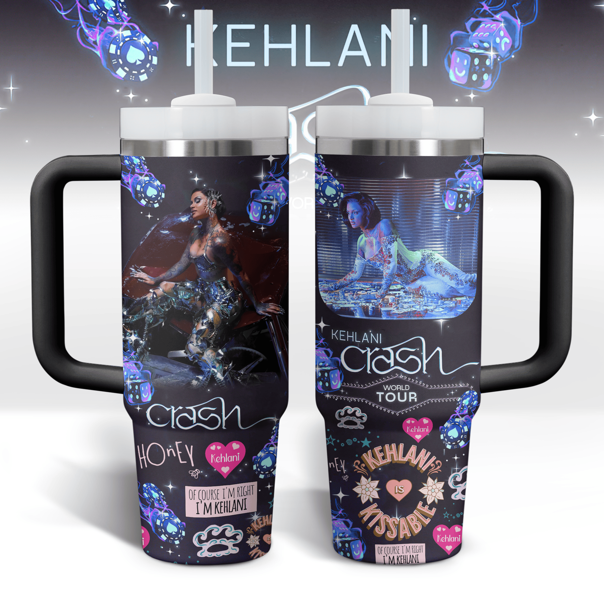 Kehlani Music Custom Stanley Cup 40 oz 30 oz Tumbler With HandleTVC2301696